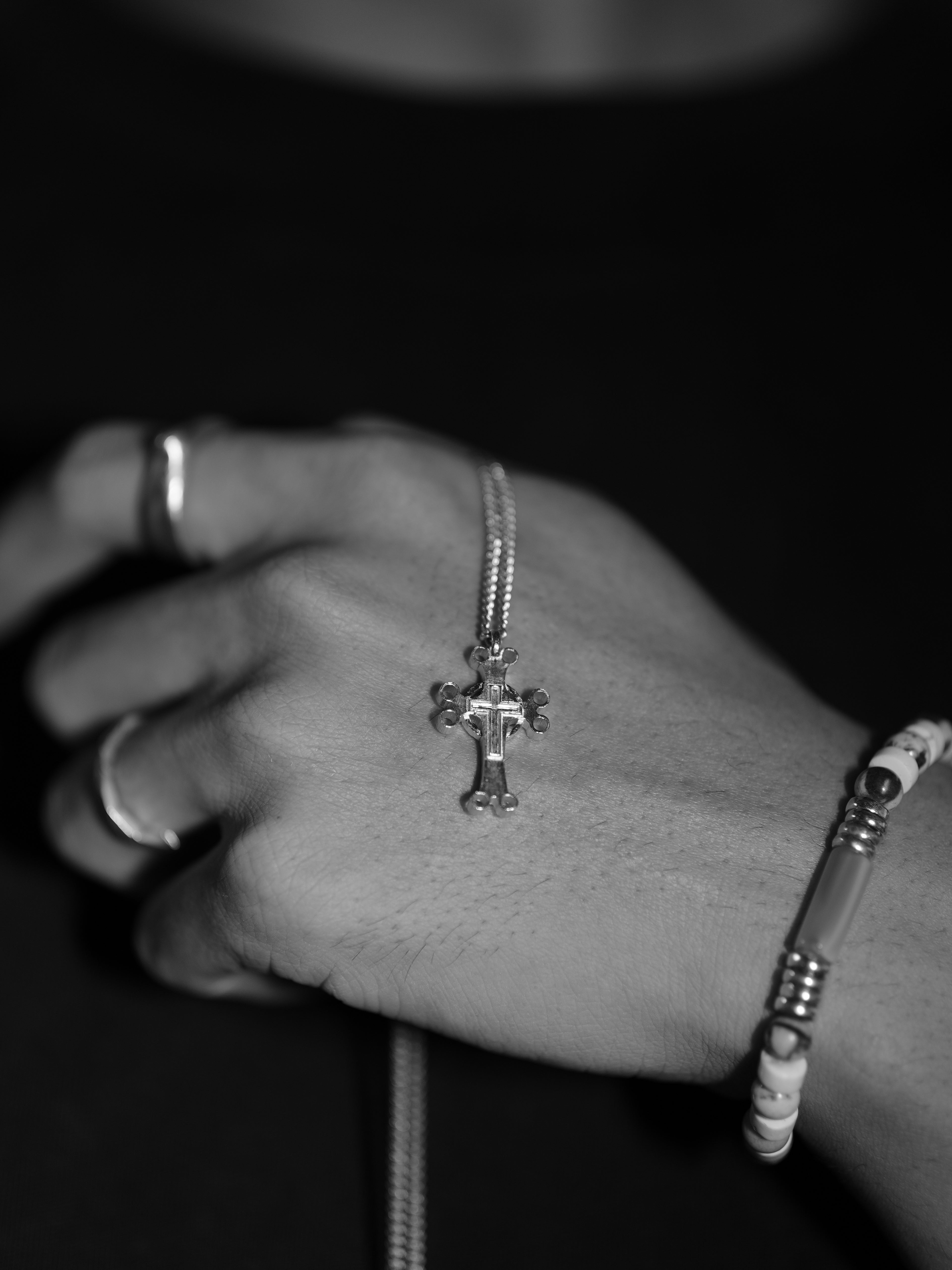 Armenian Cross Motif 925 Silver Necklace